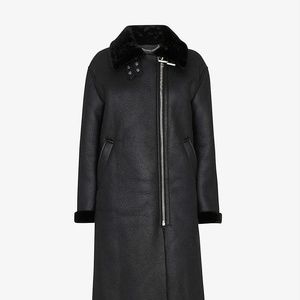 Whistles Ultimate Faux Shearling Biker Coat